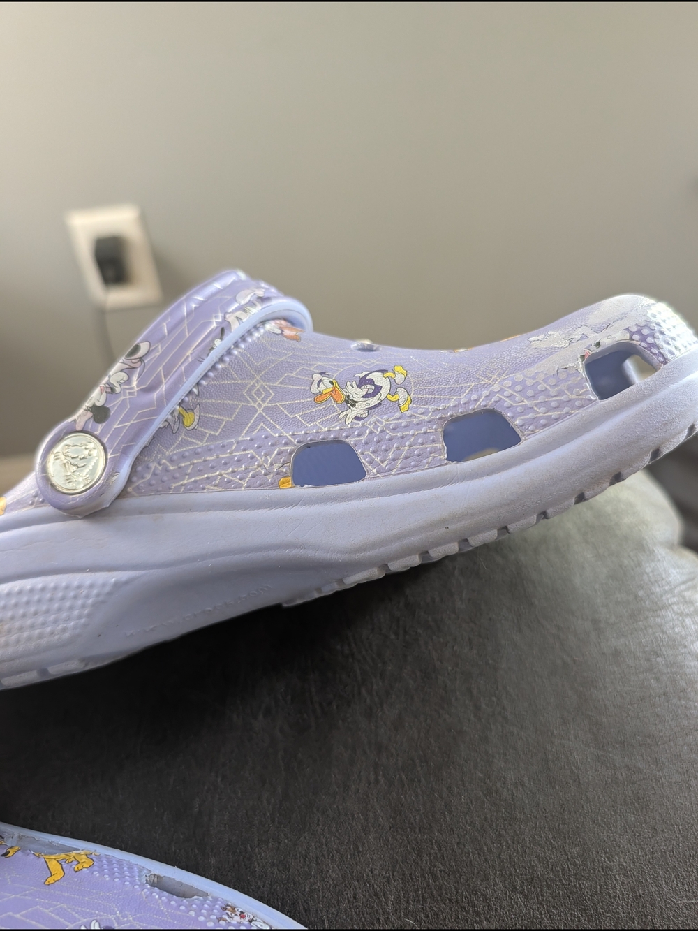 Disney women's purple 100th Anniversary Crocs with Jibbitz - Picture 4 of 6